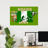 Nigeriaanse trots 2010 Naija Super Eagles Poster (Thuiskantoor)