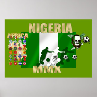 Nigeriaanse trots 2010 Naija Super Eagles Poster