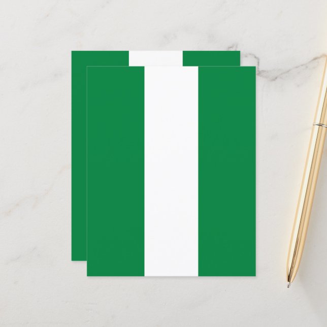 Nigeriaanse vlag (Voorkant / Achterkant in situ)