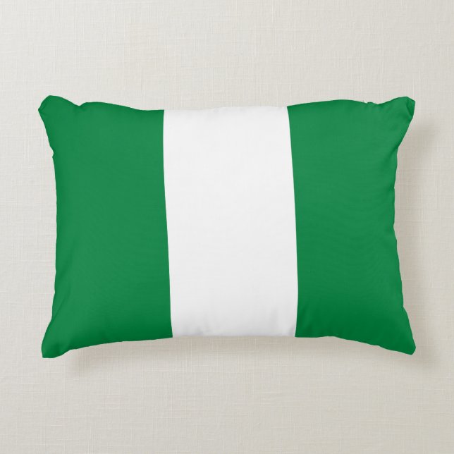 Nigeriaanse vlag accent kussen (Voorkant)