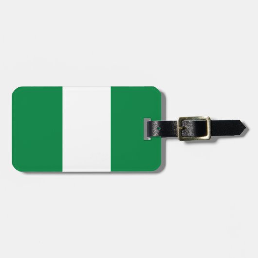 Nigeriaanse vlag bagagelabel (Voorkant horizontaal)