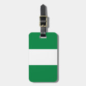 Nigeriaanse vlag bagagelabel (Voorkant verticaal)