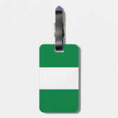 Nigeriaanse vlag bagagelabel (Achterkant verticaal)