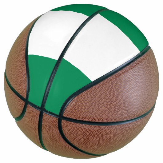 Nigeriaanse vlag basketbal (Schuin)
