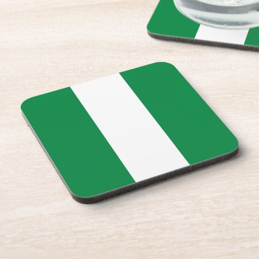 Nigeriaanse vlag bier onderzetter (Linkerzijde)