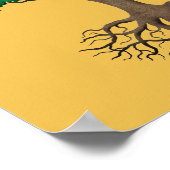 Nigeriaanse vlag -  boom van leven poster (Hoek)