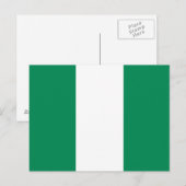Nigeriaanse vlag briefkaart (Voorkant / Achterkant)