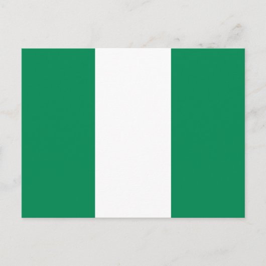 Nigeriaanse vlag briefkaart (Voorkant)