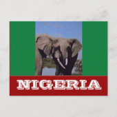 Nigeriaanse vlag briefkaart (Voorkant)