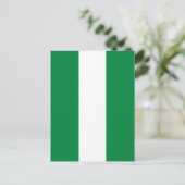 Nigeriaanse vlag briefkaart (Staand voorkant)