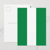 Nigeriaanse vlag briefkaart (Voorkant / Achterkant)