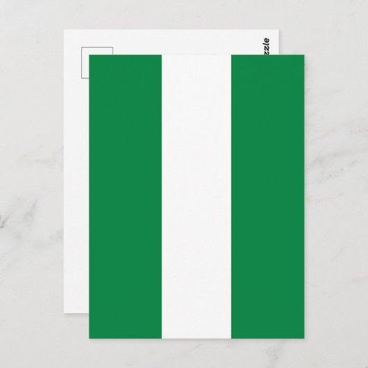 Nigeriaanse vlag briefkaart (Voorkant / Achterkant)