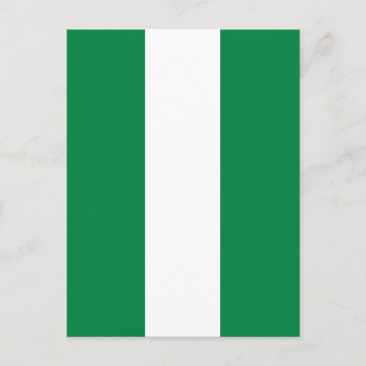 Nigeriaanse vlag briefkaart (Voorkant)