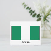 Nigeriaanse vlag briefkaart (Staand voorkant)