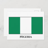 Nigeriaanse vlag briefkaart (Voorkant / Achterkant)