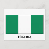 Nigeriaanse vlag briefkaart (Voorkant)