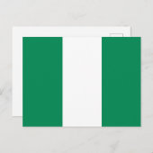 Nigeriaanse vlag briefkaart (Voorkant / Achterkant)