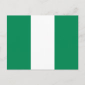 Nigeriaanse vlag briefkaart (Voorkant)