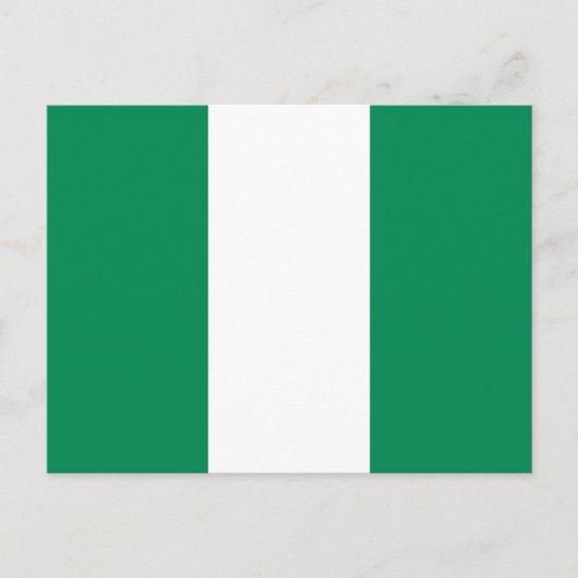 Nigeriaanse vlag briefkaart (Voorkant)