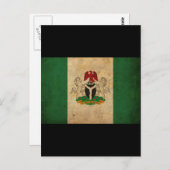 Nigeriaanse vlag Briefkaart (Voorkant / Achterkant)