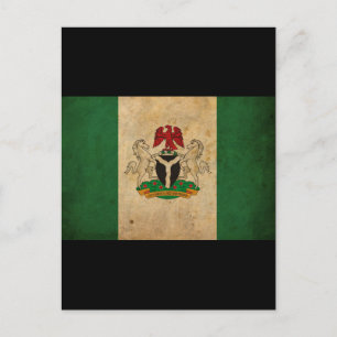 Nigeriaanse vlag Briefkaart