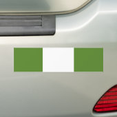 Nigeriaanse vlag bumpersticker (Op auto)