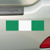 Nigeriaanse vlag bumpersticker (Op auto)