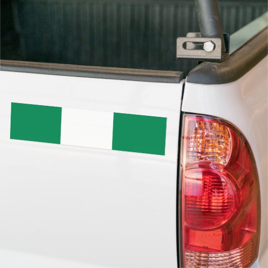 Nigeriaanse vlag bumpersticker (Op Truck)