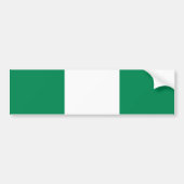 Nigeriaanse vlag bumpersticker (Voorkant)