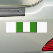 Nigeriaanse vlag bumpersticker (Op auto)