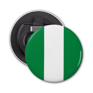 Nigeriaanse vlag button flesopener