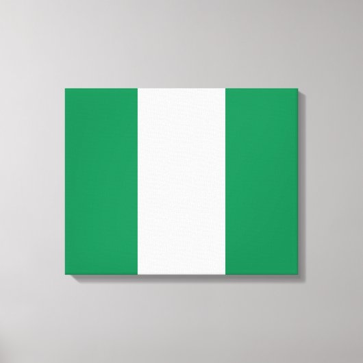 Nigeriaanse vlag canvas afdruk (Voorkant)
