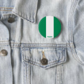 Nigeriaanse vlag Charmante Patriottische Button (In situ)