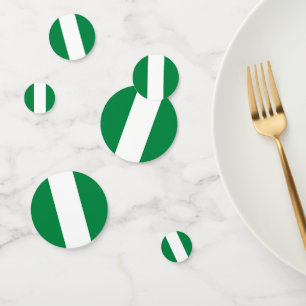 Nigeriaanse vlag confetti