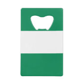 Nigeriaanse vlag creditkaart flessenopener (Voorkant)