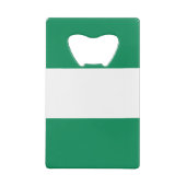 Nigeriaanse vlag creditkaart flessenopener (Achterkant)