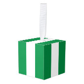 Nigeriaanse vlag decoratie (Voorkant hoekig)