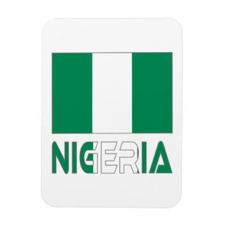 Nigeriaanse vlag en Nigeria Magneet