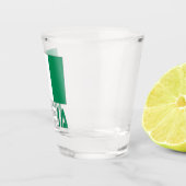 Nigeriaanse vlag en Nigeria Shot Glas (Rechts)