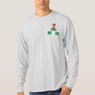 Nigeriaanse vlag en wapenschild t-shirt