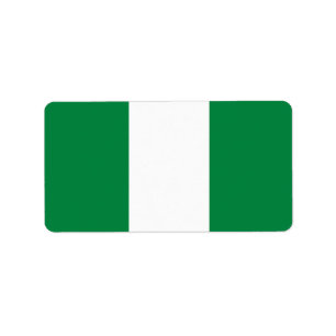Nigeriaanse vlag etiket