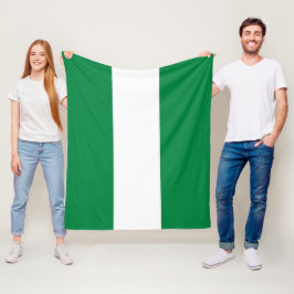 Nigeriaanse vlag fleece deken