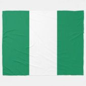 Nigeriaanse vlag fleece deken (Voorkant (Horizontaal))