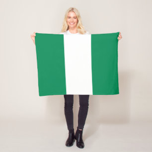 Nigeriaanse vlag fleece deken