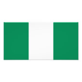 Nigeriaanse vlag foto afdruk (Voorkant)