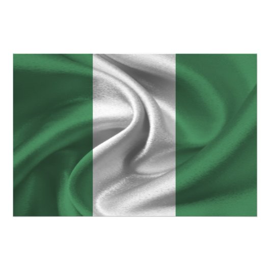 Nigeriaanse vlag foto afdruk (Voorkant)
