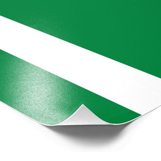 Nigeriaanse vlag foto afdruk (Hoek)