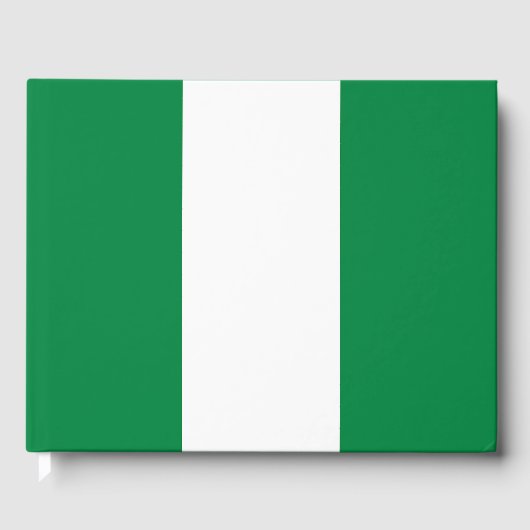 Nigeriaanse vlag gastenboek (Voorkant)