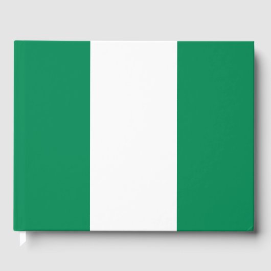 Nigeriaanse vlag gastenboek (Voorkant)