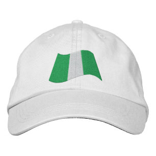 Nigeriaanse vlag geborduurde pet